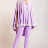 Lilac Pearl Cape with Pants