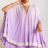 Lilac Pearl Cape with Pants