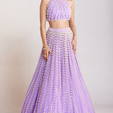 Lilac Chandelier Pearl Lehenga