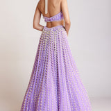 Lilac Chandelier Pearl Lehenga