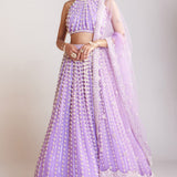 Lilac Chandelier Pearl Lehenga
