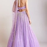 Lilac Chandelier Pearl Lehenga