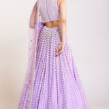 Lilac Chandelier Pearl Lehenga