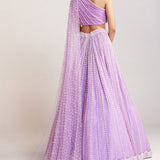 Lilac Pearl Embellished Lehenga