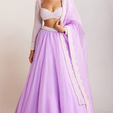 Lilac Pearl Embellished Lehenga