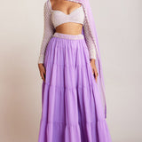 Lilac Pearl Sharara Set