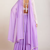 Lilac Pearl Sharara Set