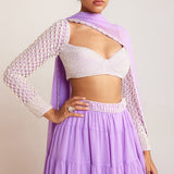 Lilac Pearl Sharara Set