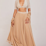 Pearl Embellished Lehenga Pant Set