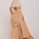 Pearl Embellished Lehenga Pant Set
