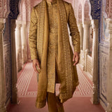 Antique Gold Sherwani Set