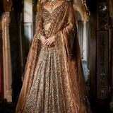 Copper Jade Lehenga Set