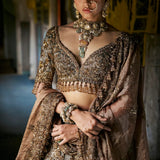 Copper Jade Lehenga Set