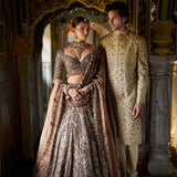Copper Jade Lehenga Set