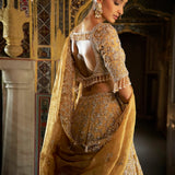 Gold Crystal Lehenga Set