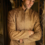 Gold Sherwani Set