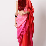 Tasha Top with Ombre Masai Godet Sari