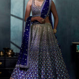 Pranja Lehenga Set – Navy Blue