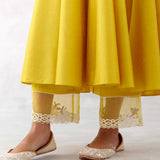 Mustard Yellow Embroidered Anarkali Set