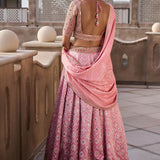 Nura Lehenga - Blush