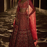 Nakshatram Lehenga - Red