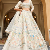 Qirat Lehenga - Ivory
