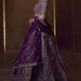 Gahina Lehenga - Purple