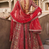 Gahina Lehenga - Red