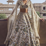 Unmai Lehenga - Cream