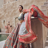 Mayai Lehenga - Blue