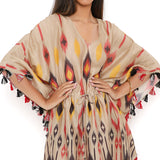 Mexico Print Silkmul Kaftan