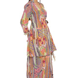 Minal African Print Overlap Top With Palazzo