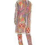Zunaira African Print Top and Cigarette Pant Set