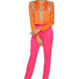 Amynah Orange and Pink Set