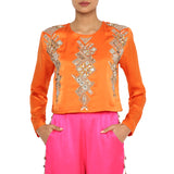 Amynah Orange and Pink Set