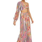 Juveria African Print One Shoulder Top With Palazzo