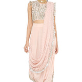 Suroor Embroidered Choli And Dhoti With Drape